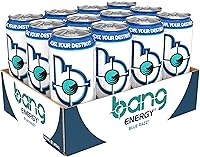 Vista 3 de Bang Energy - Bebida energética sin azúcar, 16 onzas, Blue Razz (paquete de 12) Paquete de 12