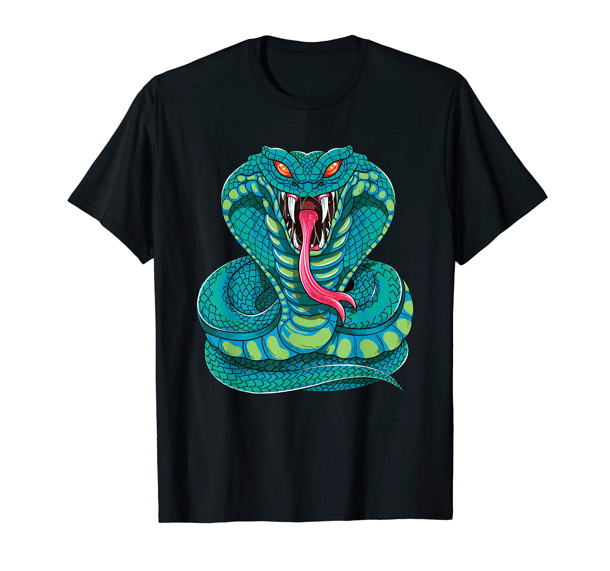 Cobra King SnakeFanged Cobra King Snake Fast Striking Fangs Bite Venom T-ShirtOEKO-TEX STANDARD 100
