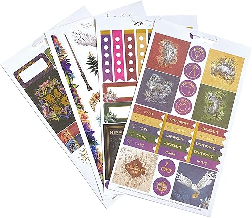 Miniatura 2 de Paper House Productions Harry Potter Floral Hogwarts - Paquete de 3 calcomanías para planificador