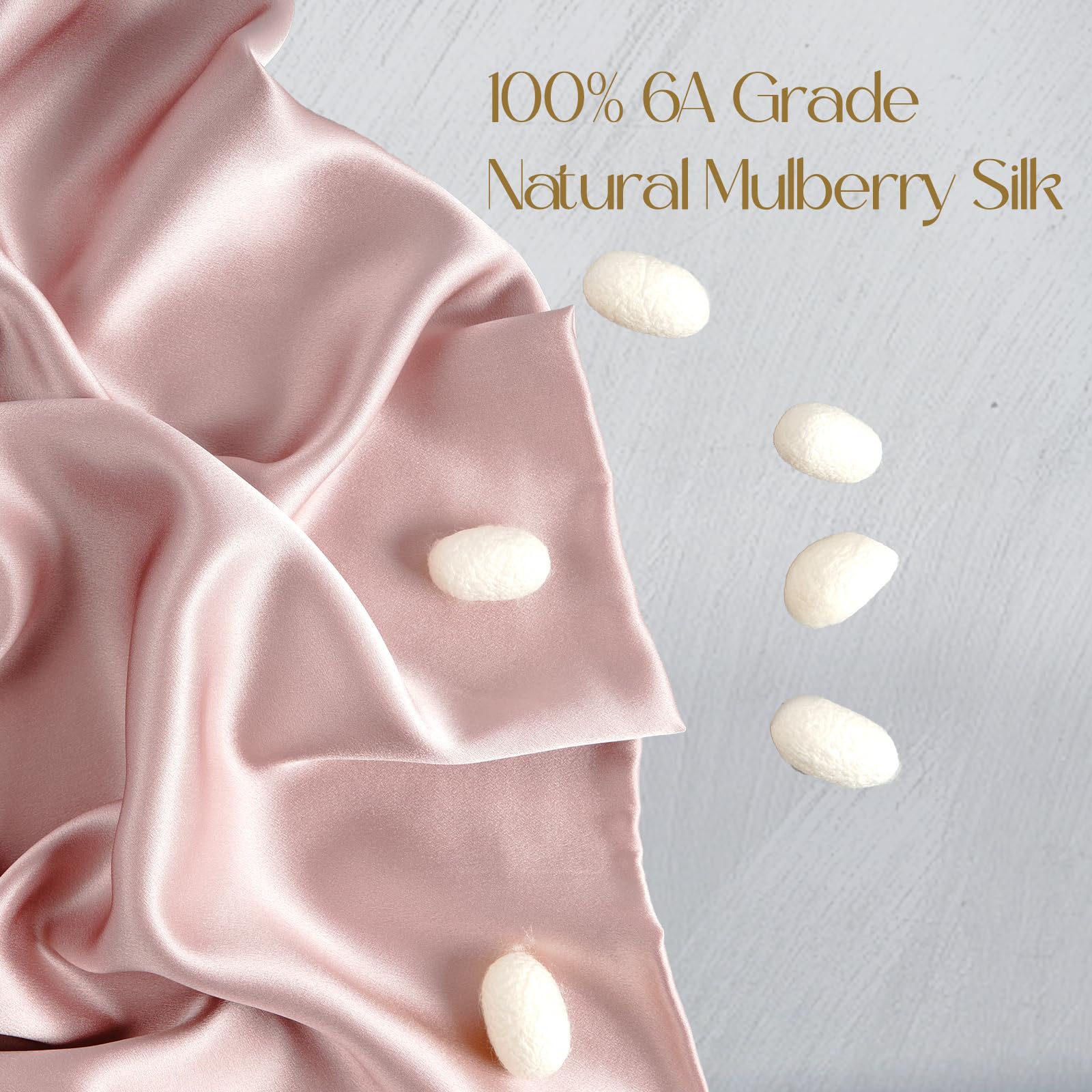 ZIMASILK, 1 federa in 100% seta di gelso di alta qualità 6A su entrambi i lati, per la salute dei capelli e della pelle, morbida e liscia, 600 fili, zip nascosta (standard 50 x 75 cm, prugna chiaro)
