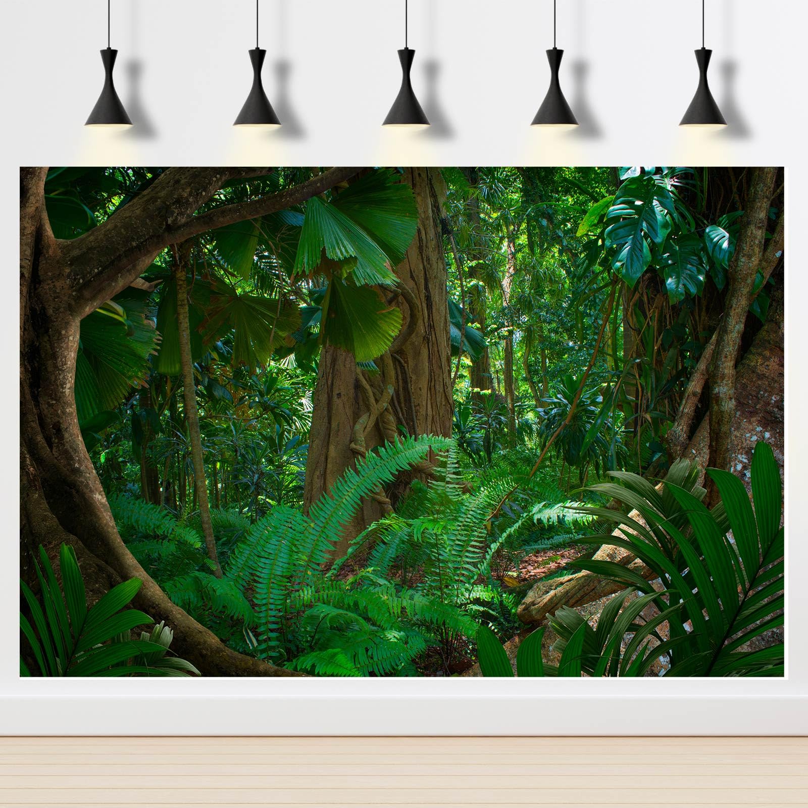 Hintergrund Für Terrarium & Aquarium – Regenwald-Design, 60x40 Cm, Vinyl