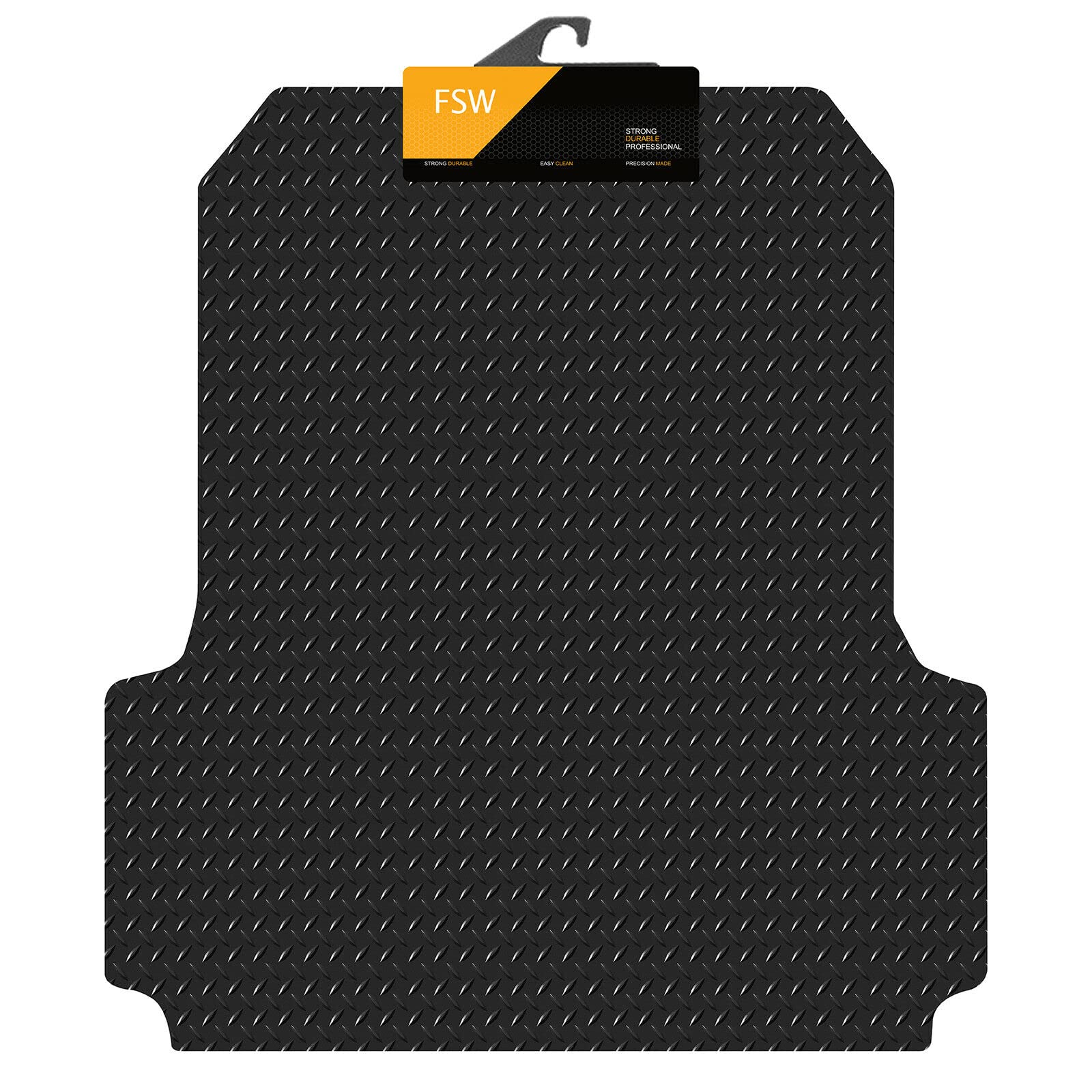 FSW - Fits Ford Ranger 2019-2023 Dble Cab - Fully Tailored Rear Boot Mat Rear Mat Liner Fitted 5mm Extra Heavy Duty Rubber - Anti Slip Boot Mat and Fully Waterproof - 1 Pc Rubber Mat