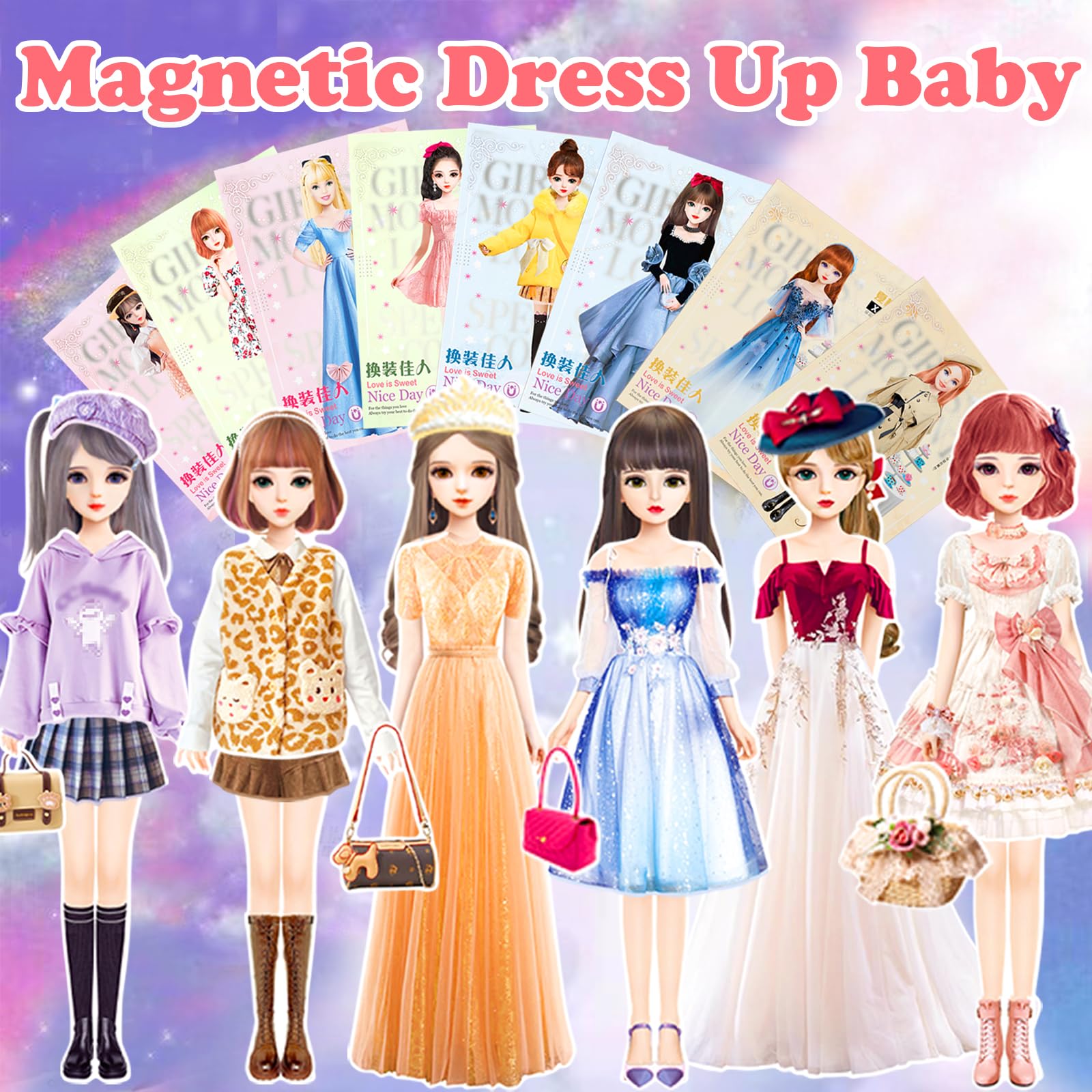 Princess Baby Doll Dress Up Games Paper Dolls Dress Up Magnetic Dress Up  Baby Paper Dolls,, image size:1600x1600