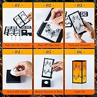 Vista 4 de 6 Sets Music Centerpieces for Table 3 Sizes Music Note Paper Lantern Boxes with Candles, Musical Notes Decorations for Room, Wedding, Birthday