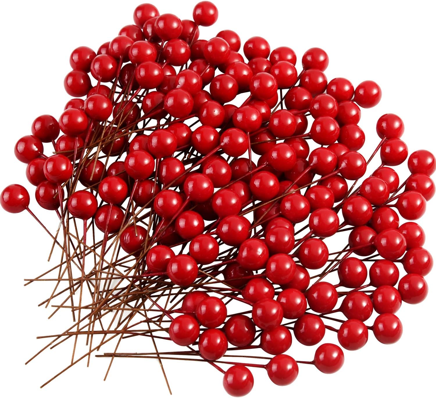 TUPARKA 150 Piece Artificial Holly Berries for Christmas Party Decoration