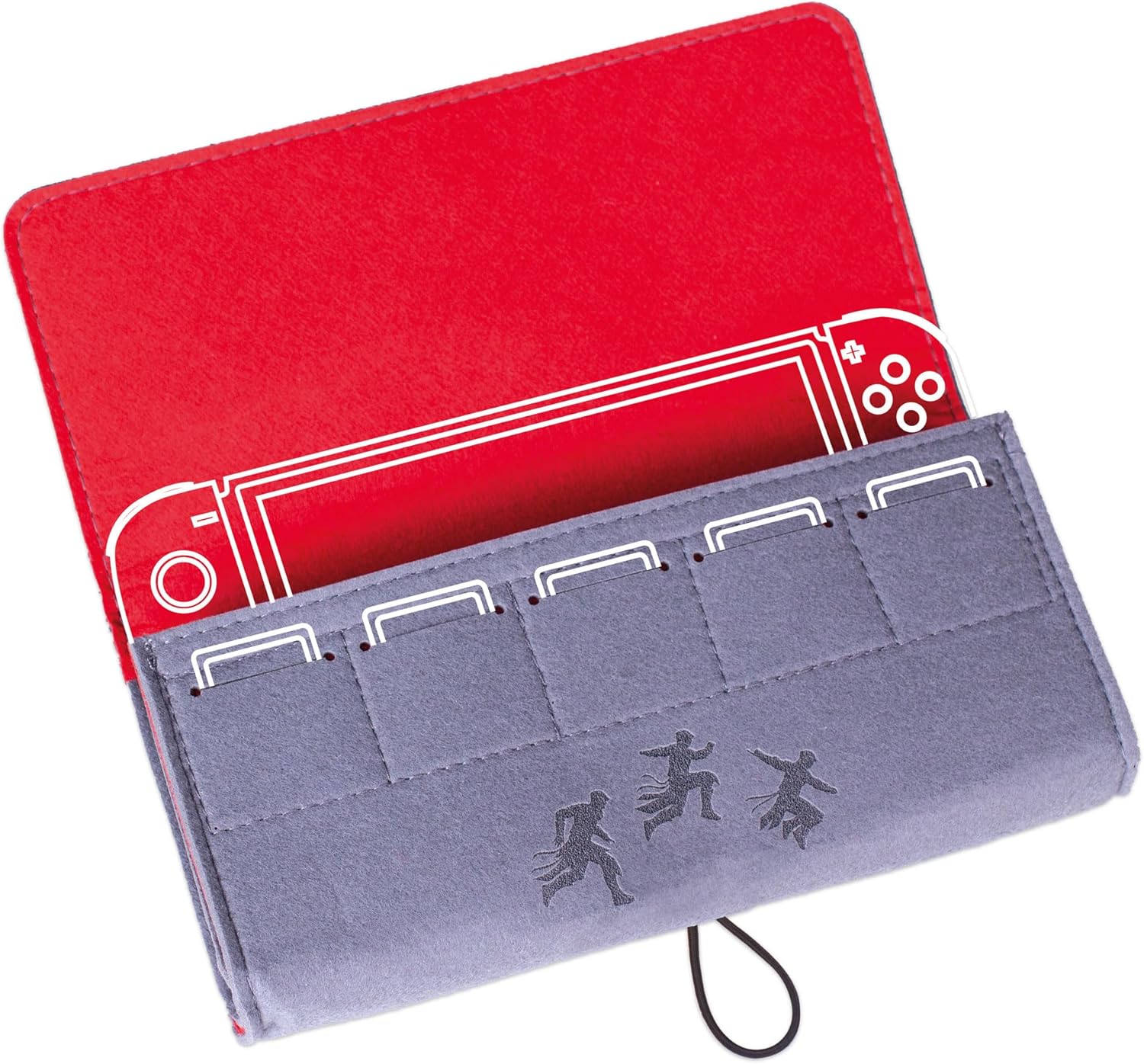 Freaks And Geeks Assassin's Creed - Felt case for - Nintendo Switch & Switch OLED, Black,red, felt