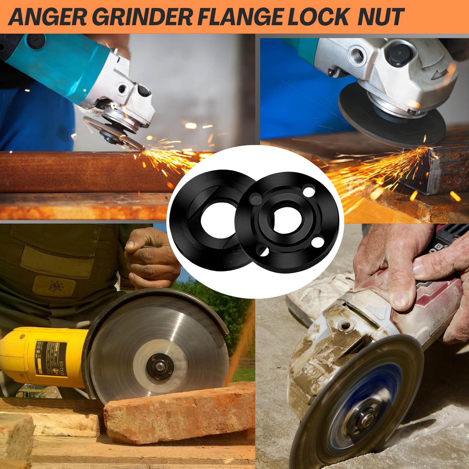 Amazon.com: HOBEREROK 7PCS Angle Grinder Nut & Wrench Kit – 5/8-11