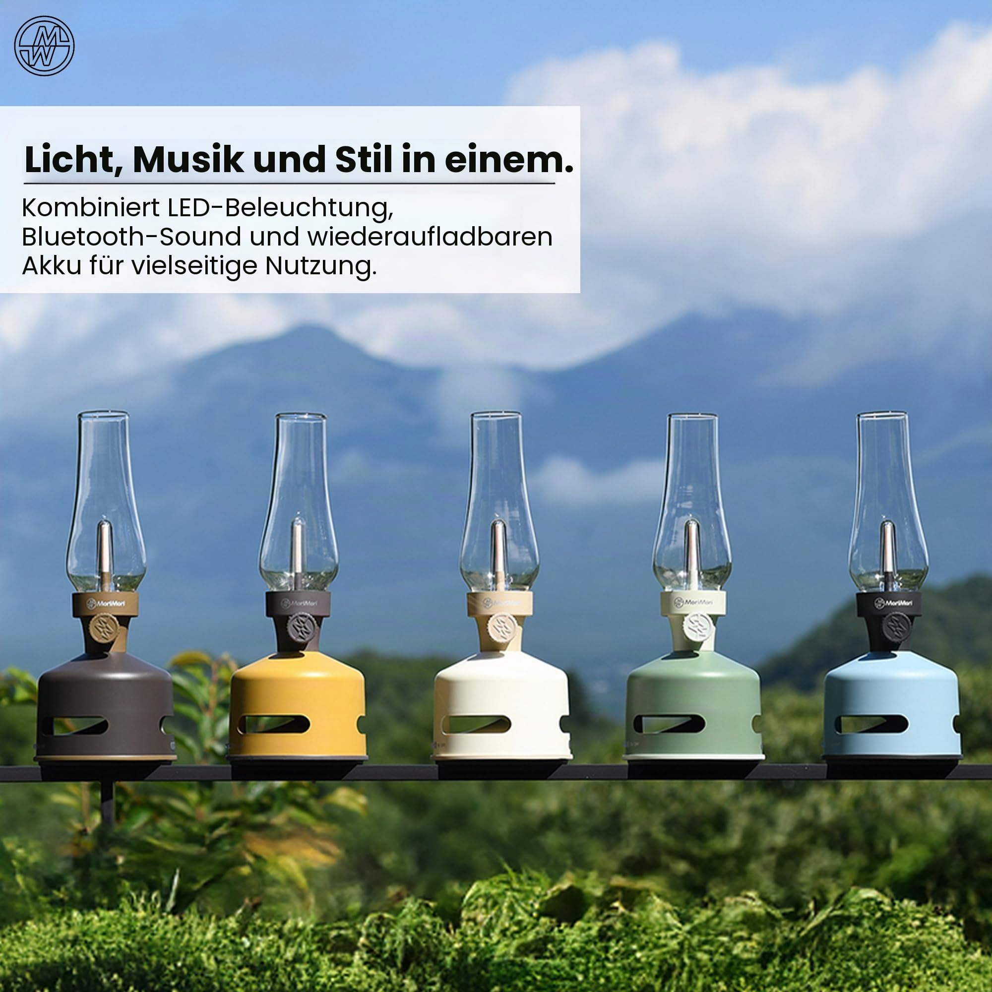 MoriMori Design-Leuchte mit Lautsprecher (corn-gold)