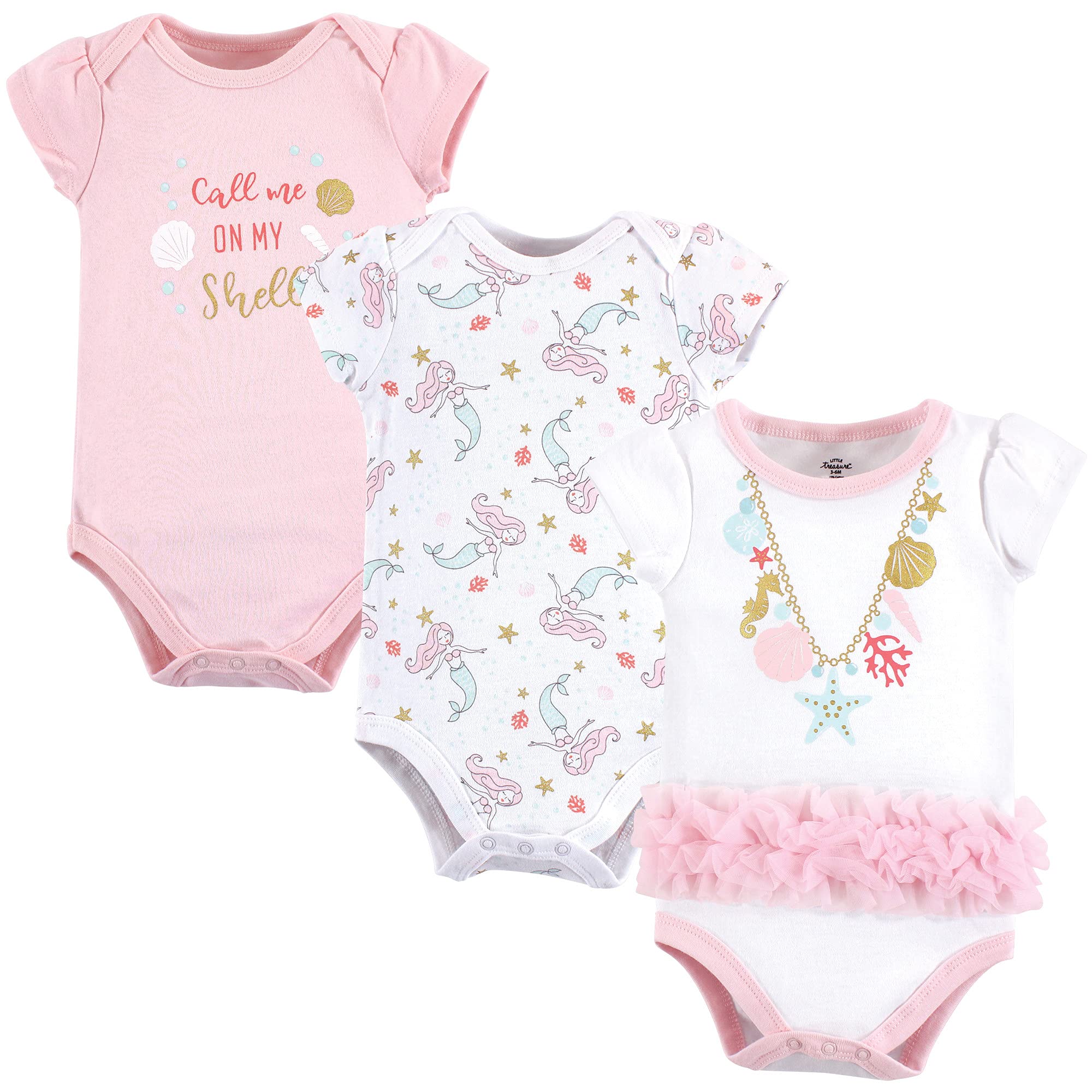 Little Treasure Unisex Baby Cotton Bodysuits