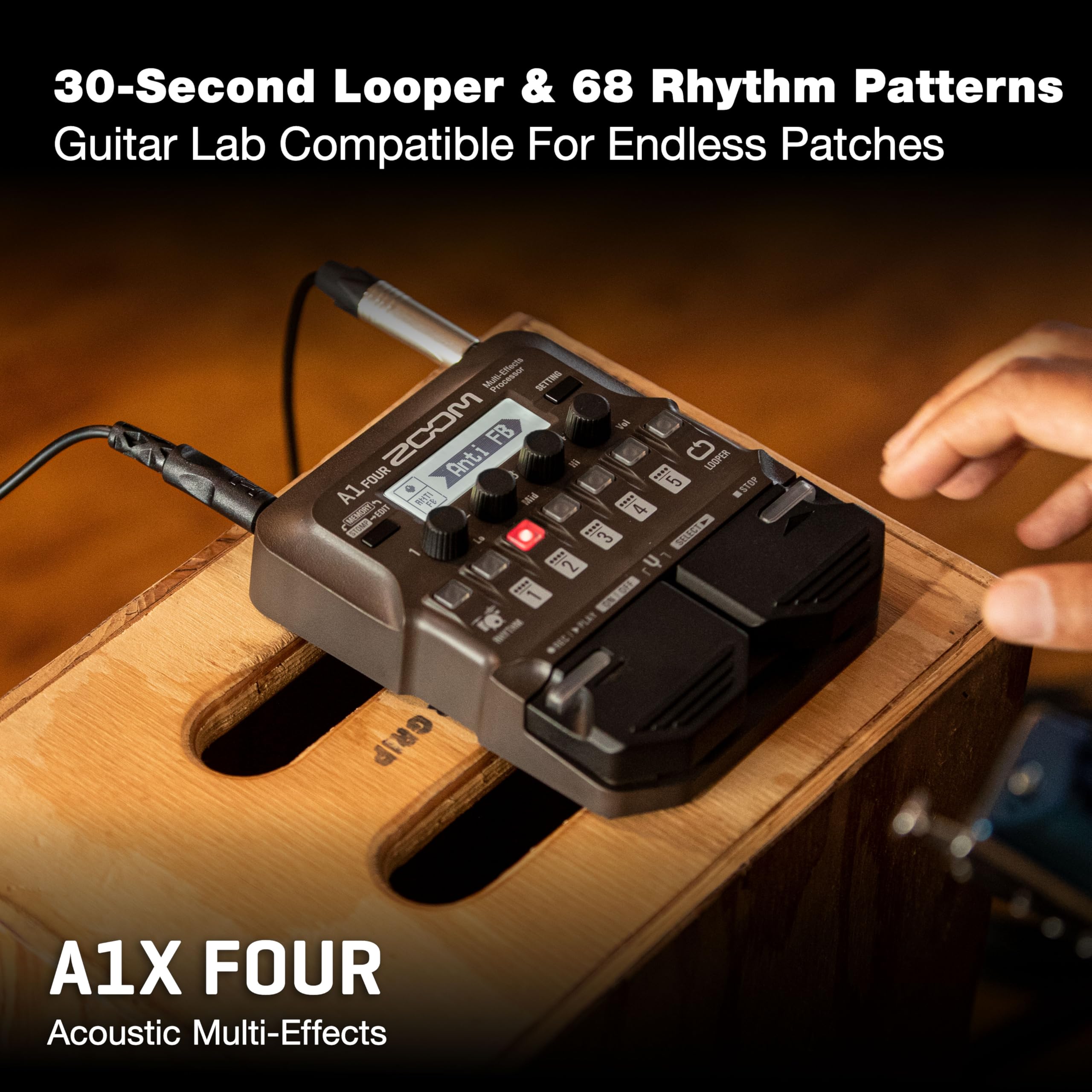 Amazon.com: Zoom A1X FOUR Acoustic Instrument Multi-Effects Pedal