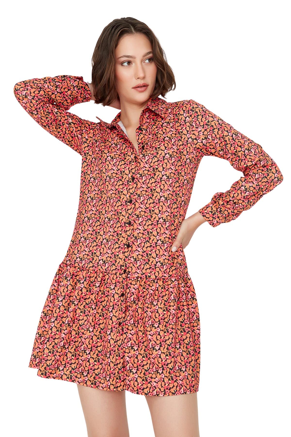Trendyol Women Mini Basic Regular fit Woven Dress