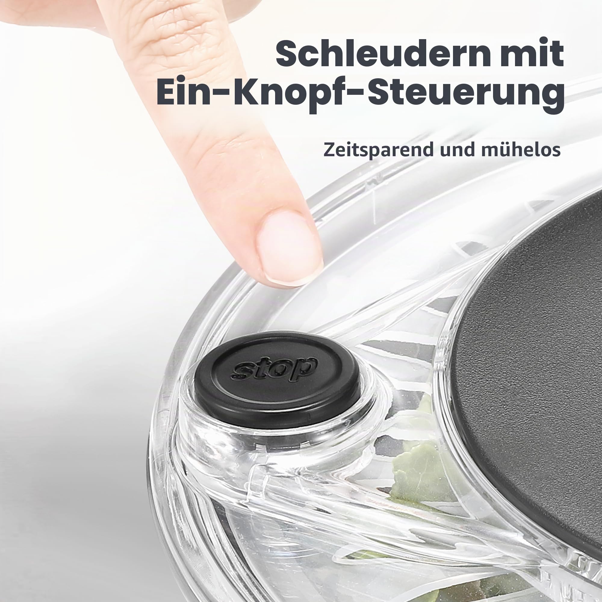 SveBake Salatschleuder Edelstahl groß