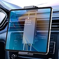 Vista 1 de EEEKit 2 in 1 CD Slot Tablet Car Mount, Universal 360° Rotation CD Player Car Phone Holder for 4-11in Devices, Black