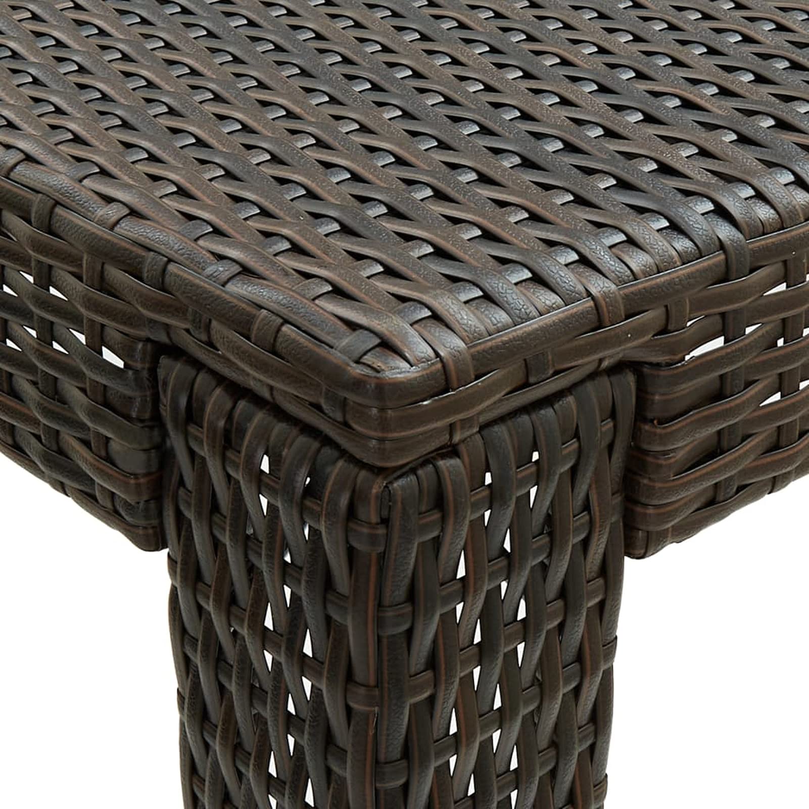 Tavolo Da Bar Giardino Tidyard - Polyrattan Con Ripiano Portavini