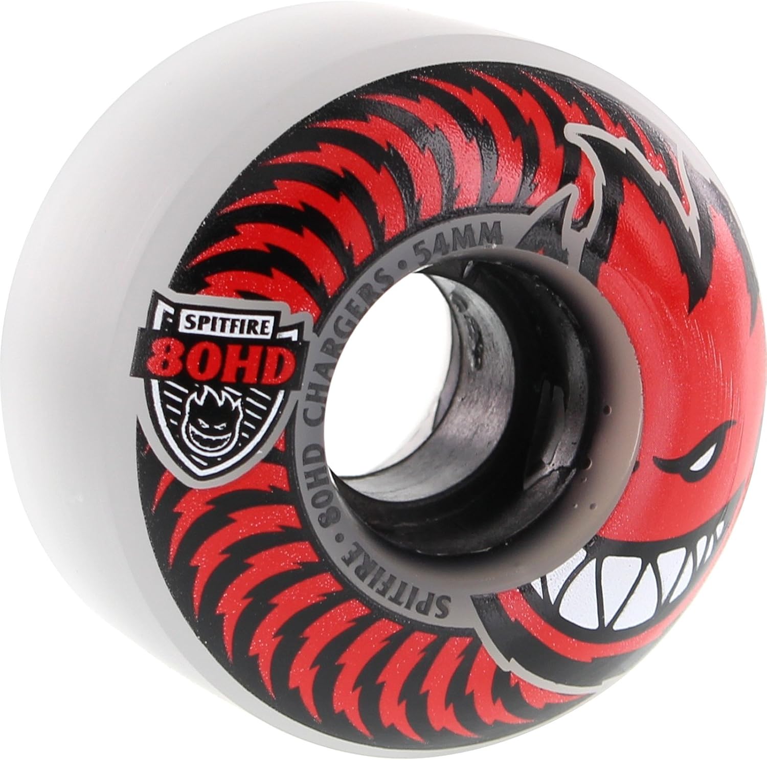 Spitfire 80hd Charger Classic 54mm Clear/Red Skateboard Wheels (Set of 4)