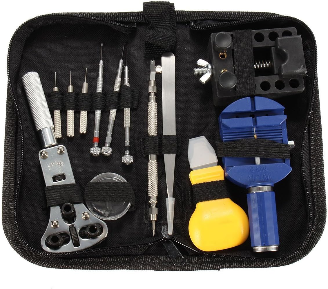 Silverline 870757 Watch Repair Tool Kit, 16-Piece : Amazon.co.uk: Fashion