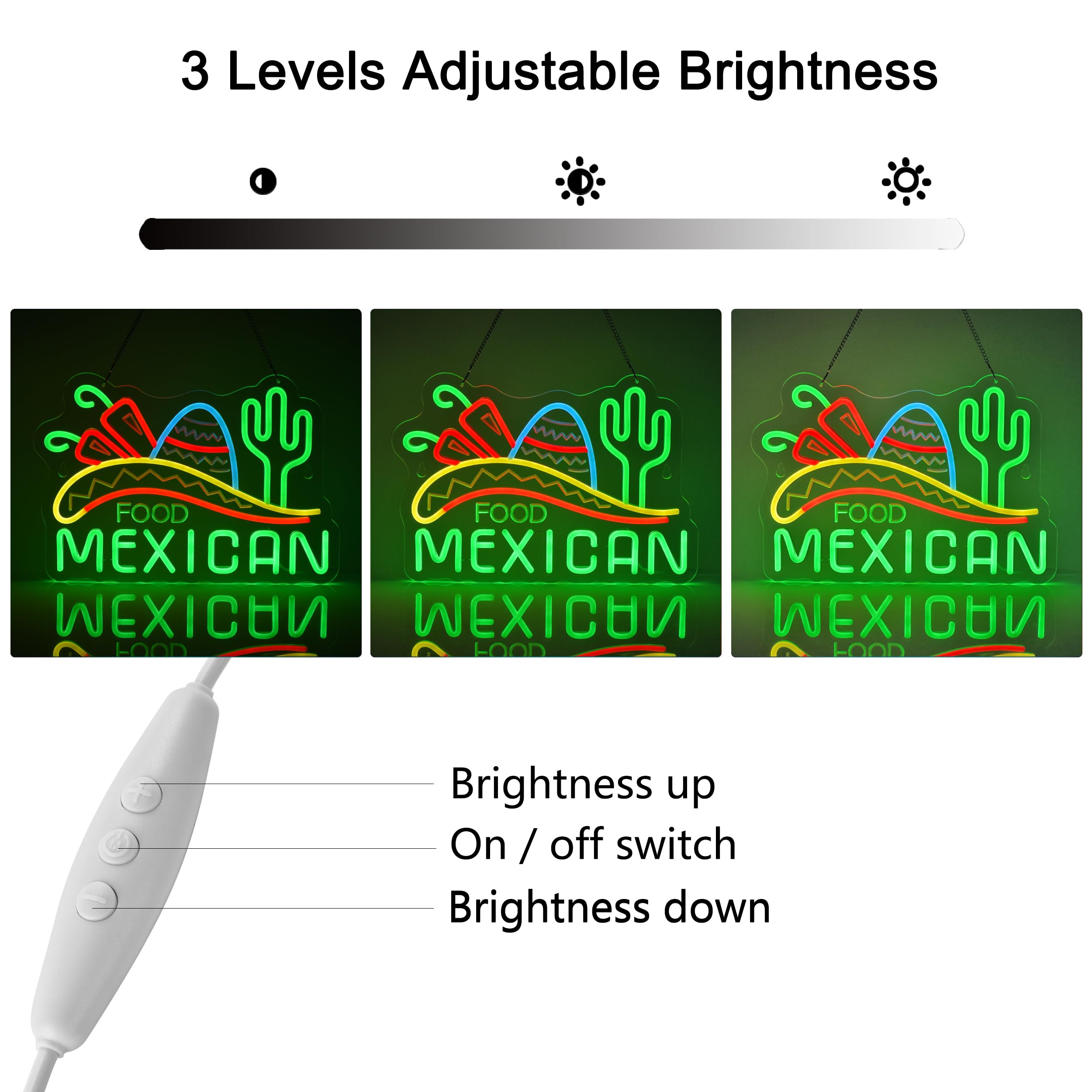 Amazon | CNBEYOUNG MEXICAN FOOD ネオンサイン 店舗用LED NEON SIGN