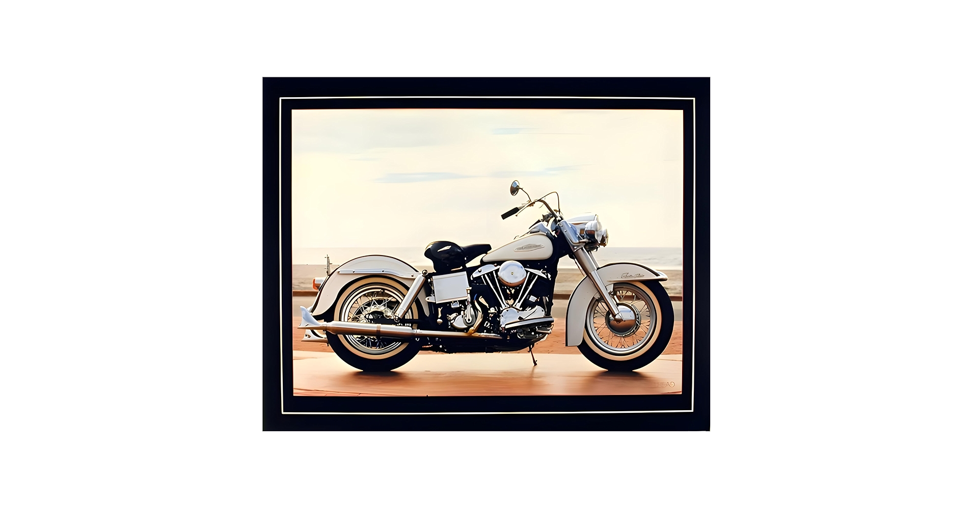 Amazon.co.jp: 1967 White Shovelhead Harley Davidson Vintage