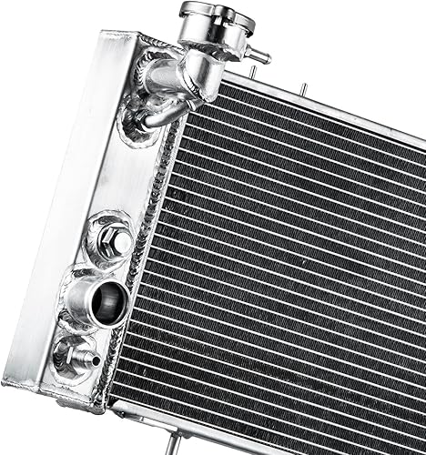 Miniatura 6 de Radiador de aluminio CU1193 para 1991-2001 Jeep Cherokee Comanche Wagoneer XJ 2.5 L4 4.0 L6 Radiador de gas 3 radiadores de núcleo de fila