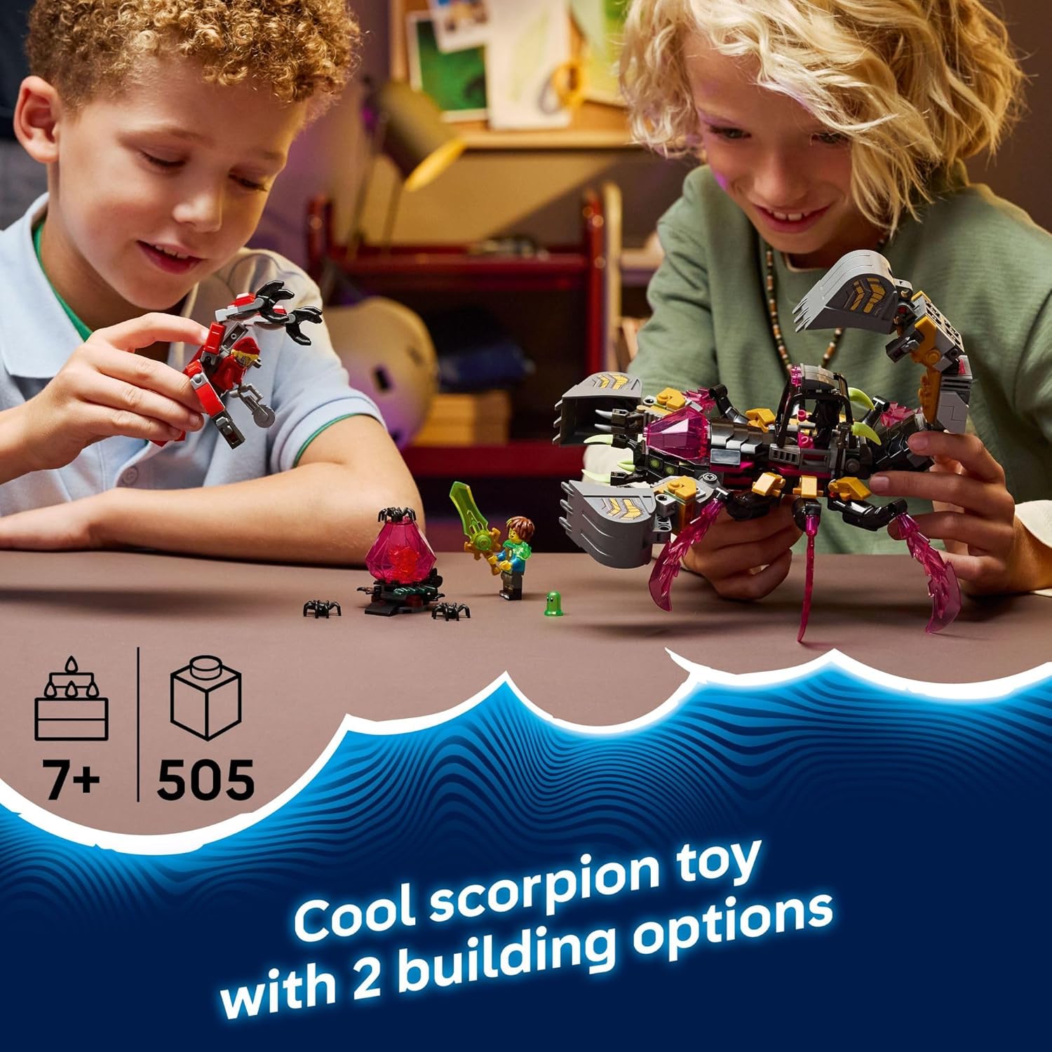 LEGO DREAMZzz Nightmare Scorpion Digger Building Toy for Boys & Girls - Pretend Play Set for Kids, Ages 7+ - with 2 Build Options, 3 Minifigures & Treasure Creature - Gift Idea for Birthdays - 71513 - Image 2