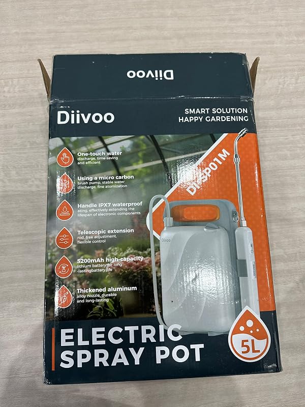 Diivoo 5 literes fehér nyomásos permetezőflakon