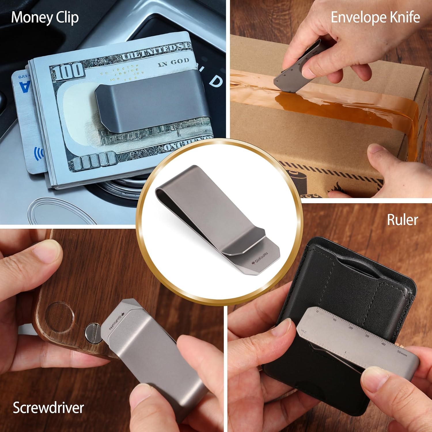 For Magsafe Wallet with Money Clip, Mens Minimalist Wallet 2-3 Cards, Leather Strongest Magnetic Wallet for iPhone 17/16/15/14/13/12 Series, RFID Blocking Card Wallet (Black) - Image 8