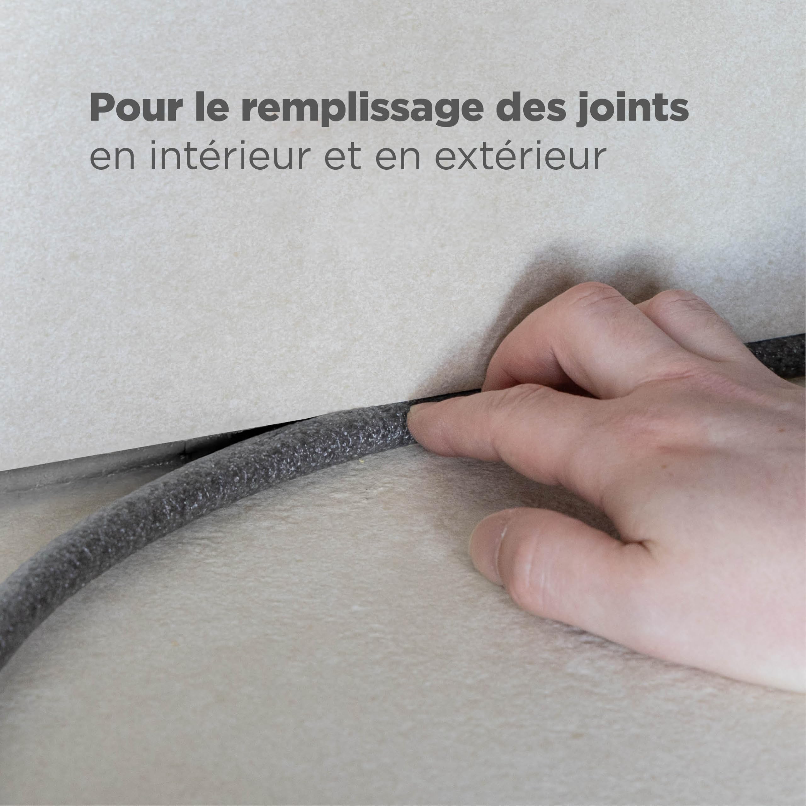 blizz-z Fond de Joint Pro en PE, Rond Ø 15 mm, Longueur : 100 m, Gris