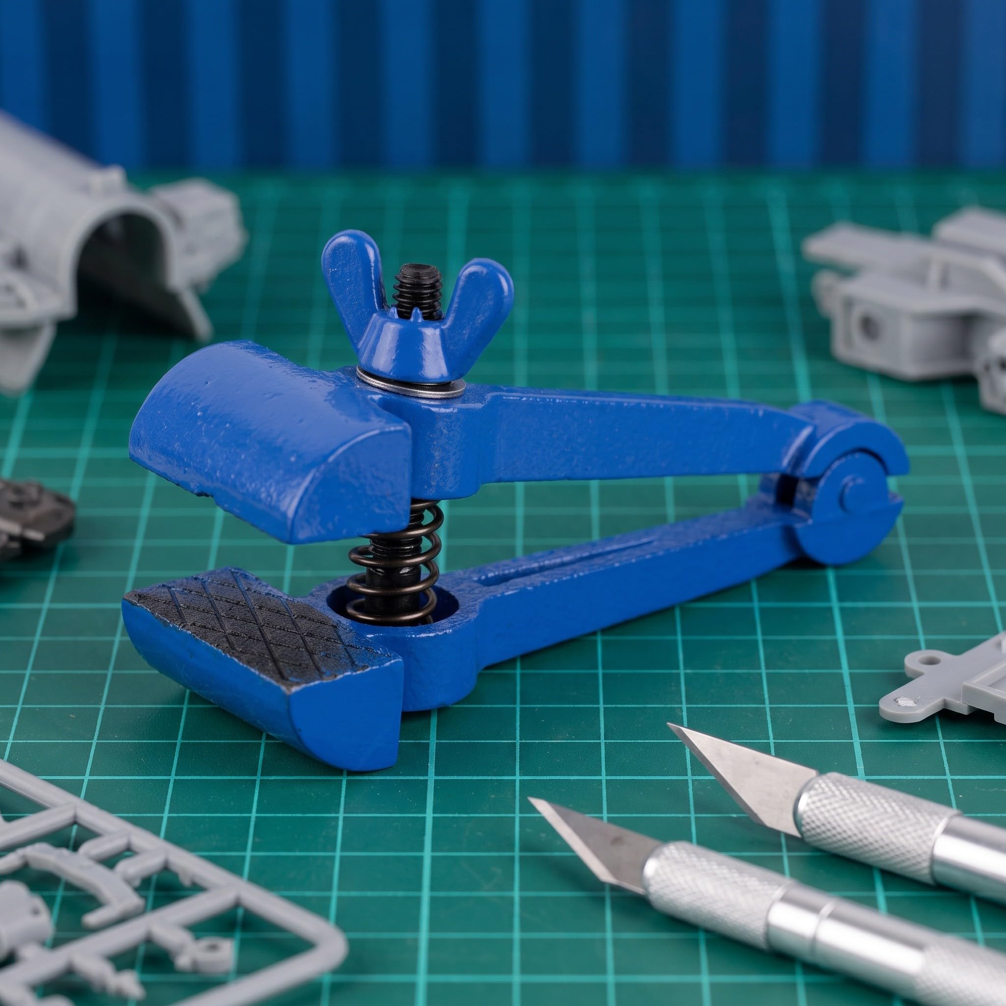 Generic 2 szt. miniaturowe imadła ręczne, precyzyjne i antypoślizgowe, | Kieszonkowe imadło ręczne, ergonomiczny uchwyt i relaksacja zmęczeniowa, wytrzymałe szczypce do wyrobu biżuterii, modelarstwa