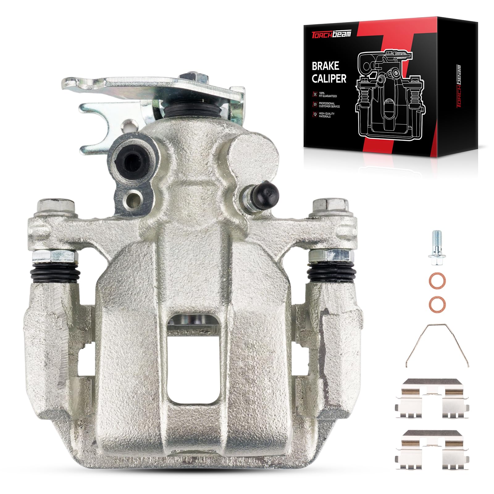 Torchbeam Rear Right Passenger Side Brake Caliper For Honda for 2013-2017 Accord, Disc Brake Caliper Assembly with Bracket Replace # 19B7096