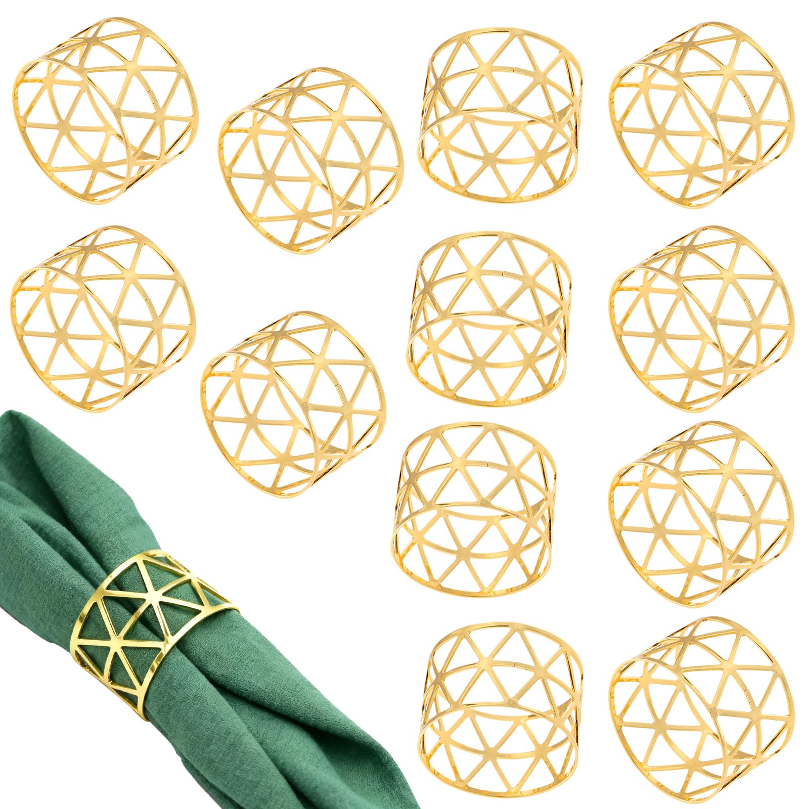 Servetringen goud, 12 stuks elegante metalen servetringen, servettengespen bladeren, servetring goud, napkin ringen voor Kerstmis, bruiloft, diner, jubileum, tafeldecoratie Servetringen goud, 12 stuks elegante metalen servetringen, servettengespen bladeren, servetring goud, napkin ringen voor Kerstmis, bruiloft, diner, jubileum, tafeldecoratie