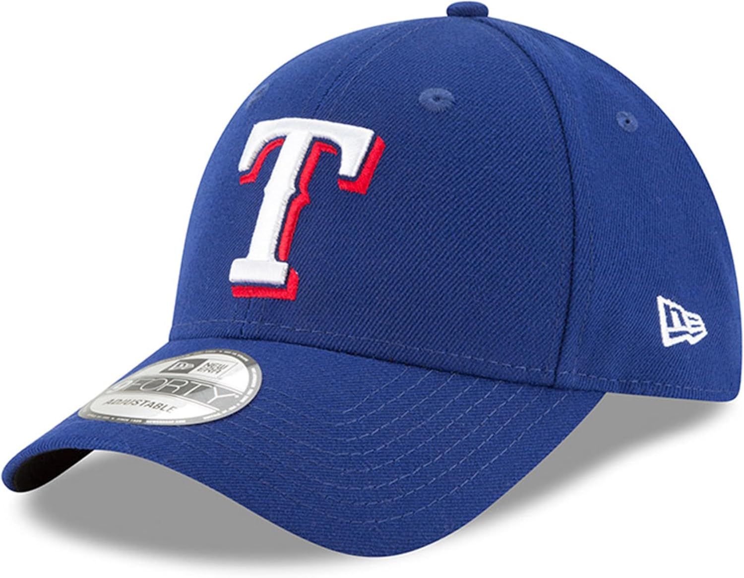 New Era Unisex-Adult MLB The League 9FORTY Alternate Primary Logo Adjustable Hat Cap One Size Fits All - Texas Rangers Blue