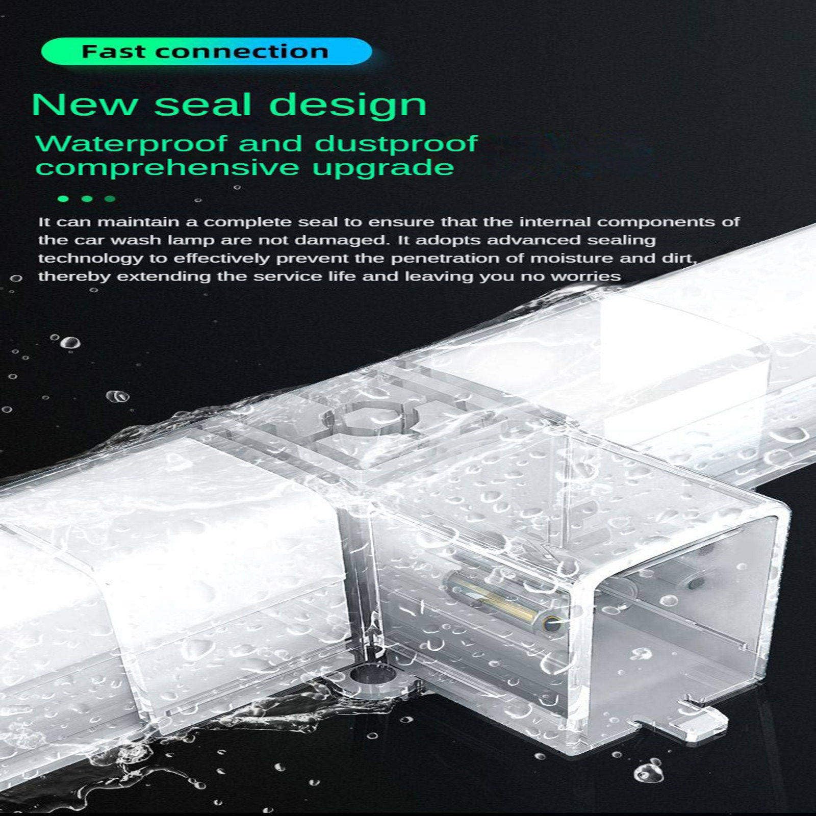 432W LED Garage Honeycomb Light 16500K Positive White Light Color Suitable for Garages Gyms Basements Warehouses Car Beauty — view 3