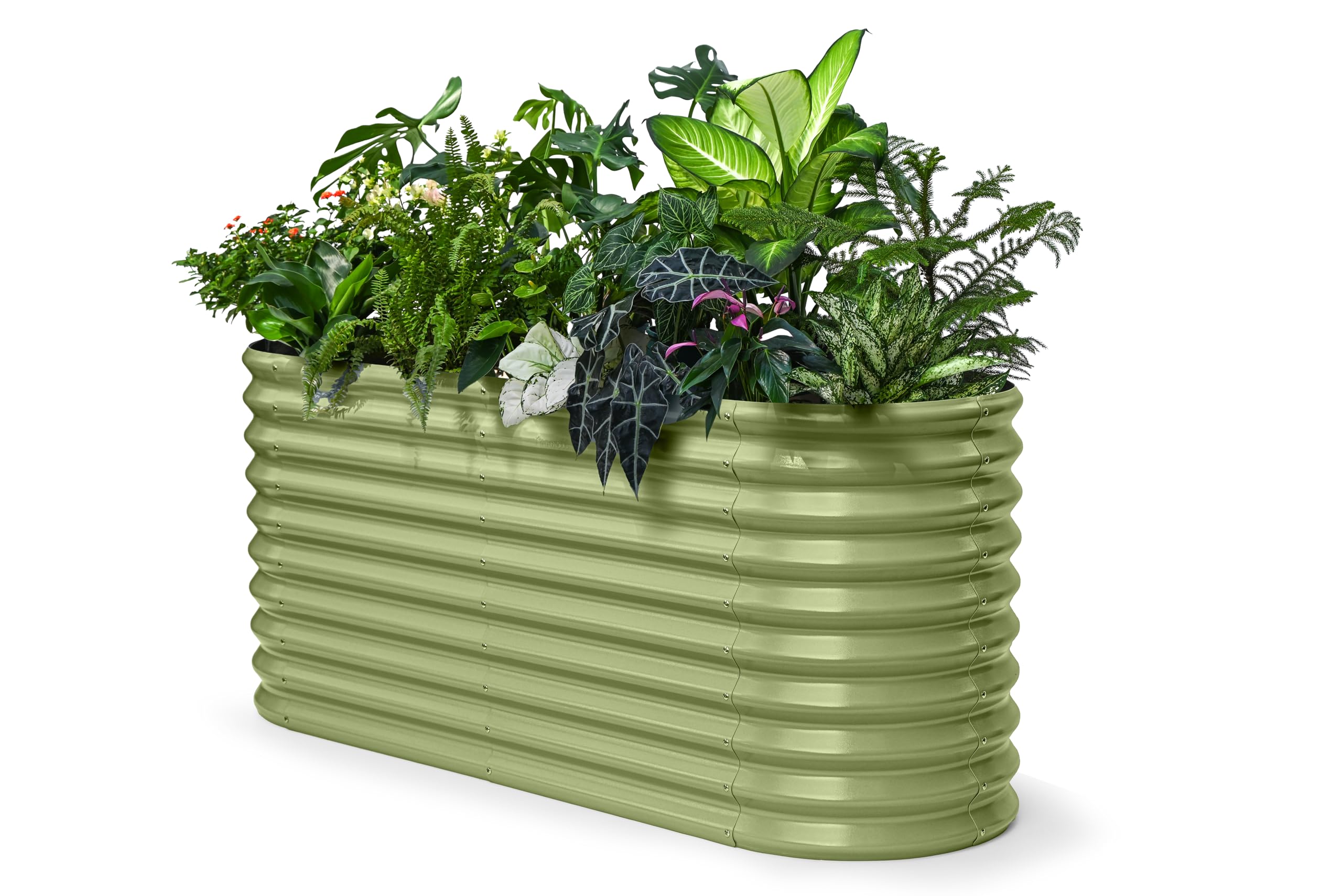 Annoell 30 inch Extra Tall Galvanized Raised Garden Bed
