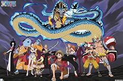 Trends International One Piece&colon; Wano Country - Crew Dragon Wall Poster&comma; 34L x 22&period;4W&comma; Premium Unframed Version