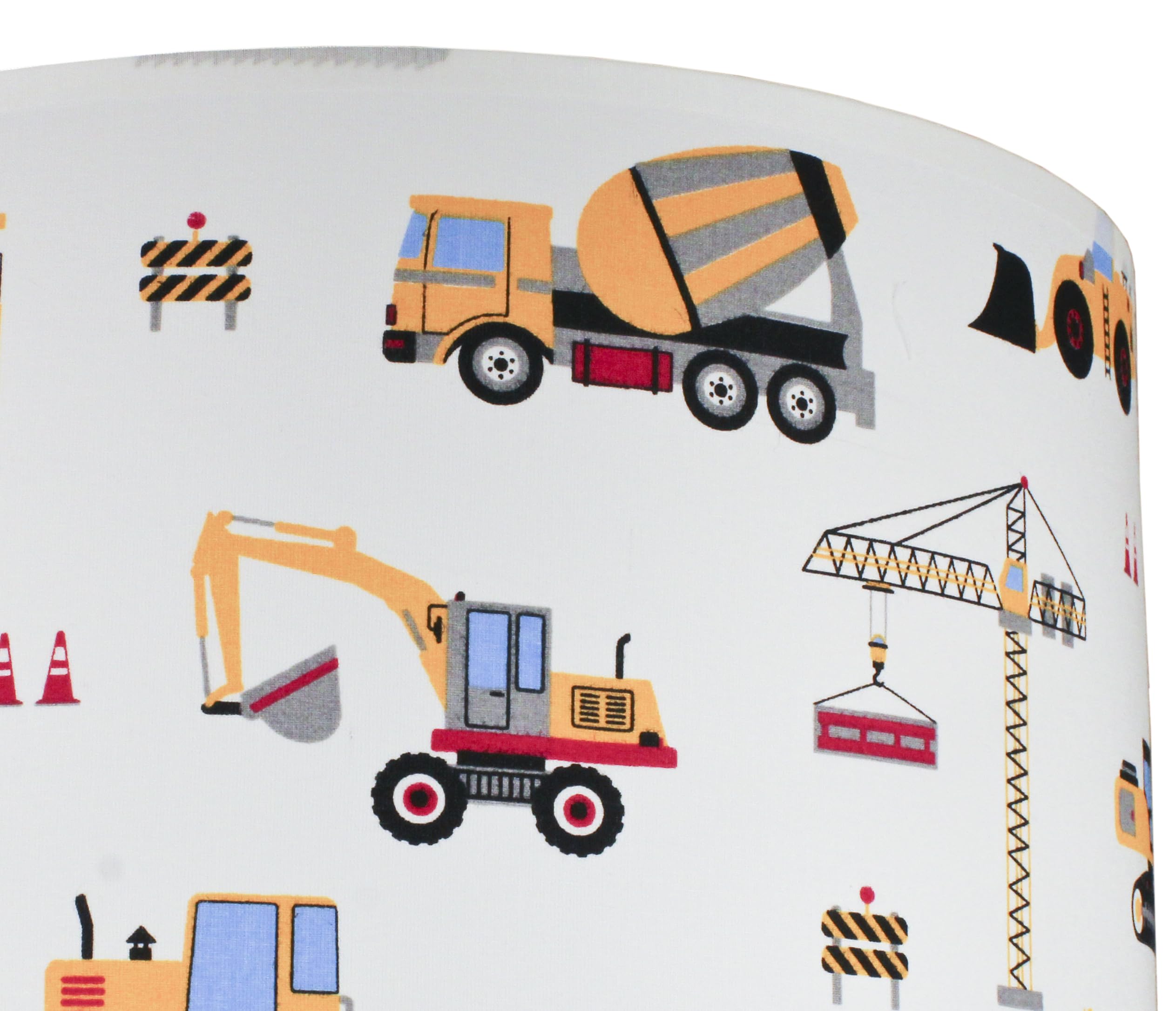 Lampe suspendue abat-jour Excavatrice pour enfants, métal, éclairage unique chambre d'enfant