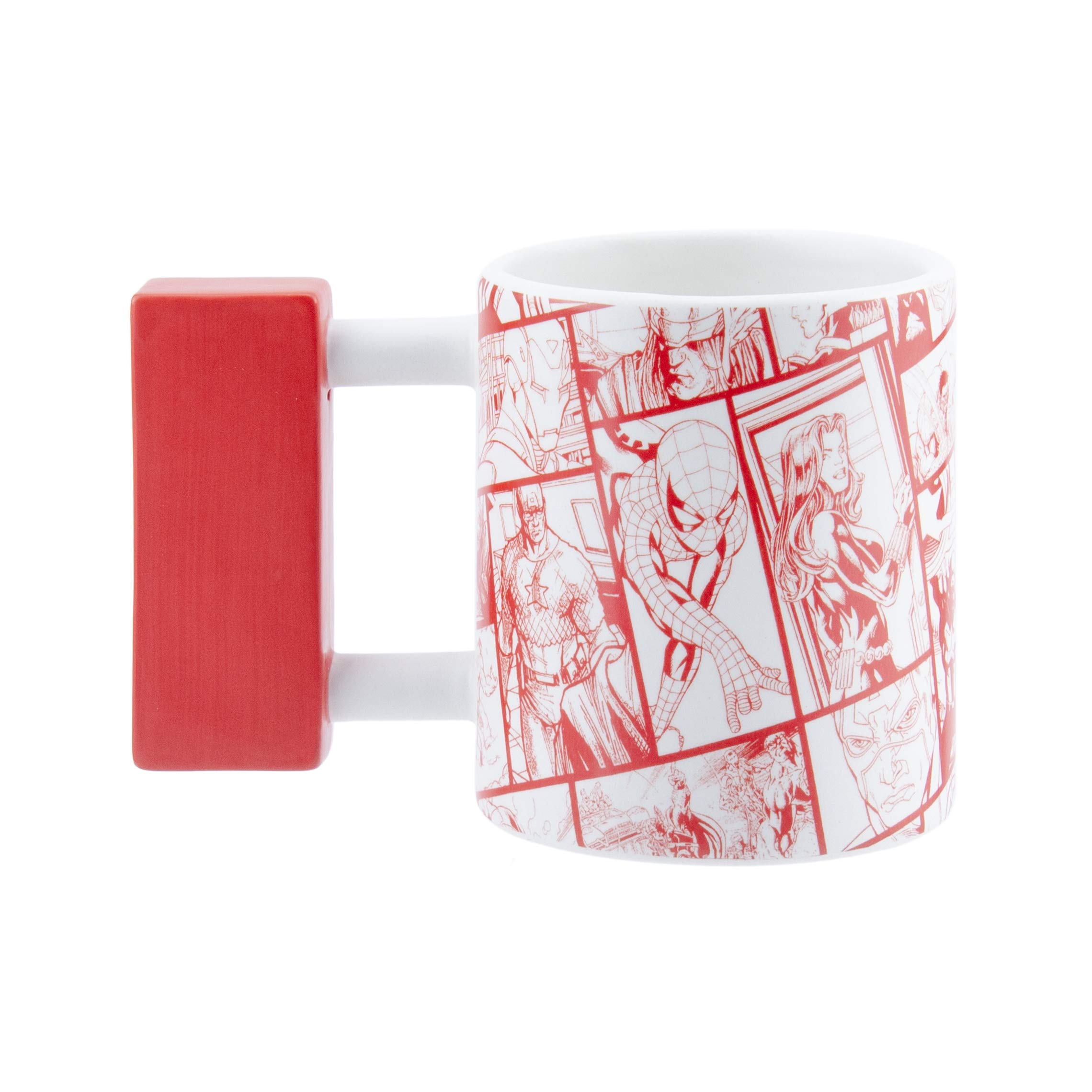 Amazon.com | Paladone Marvel Logo Shaped Iron Mug - Officially