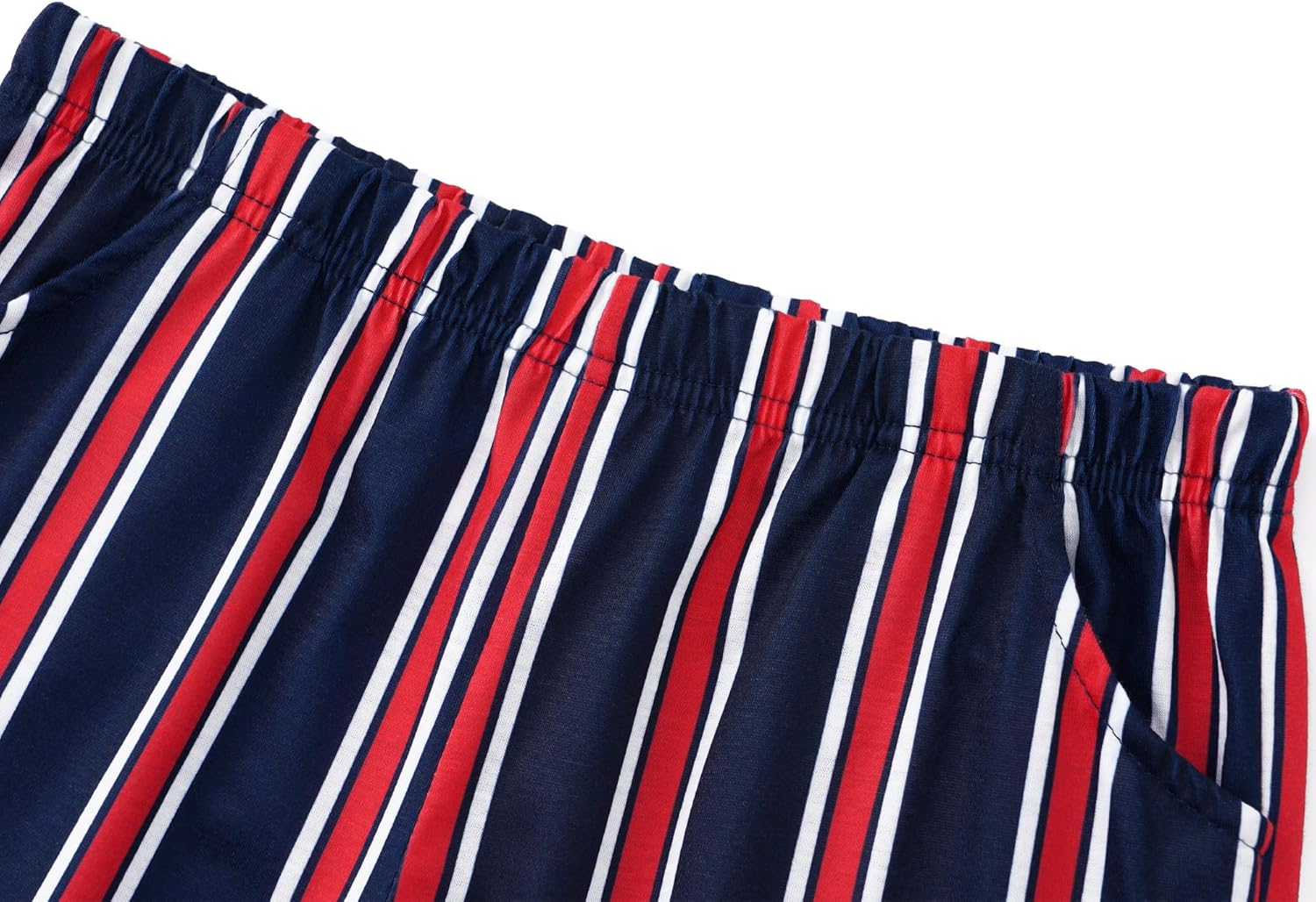 Beezizac Boys Pajamas CATCH SOME Z ' S Striped Summer 2-Piece Cool Short Sleeve & Shots PJs Kid Sleepwear Size 6-18 - Image 5
