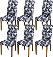 Vista 105 de Fundas para sillas de comedor, juego de 2 fundas para sillas de comedor o cocina, lavables, protectoras, para sillas Parsons, para el hogar, Beige