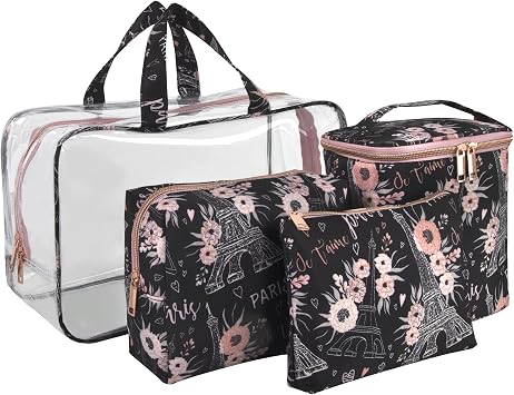 Travel Cosmetic Train Case Makeup Bags 