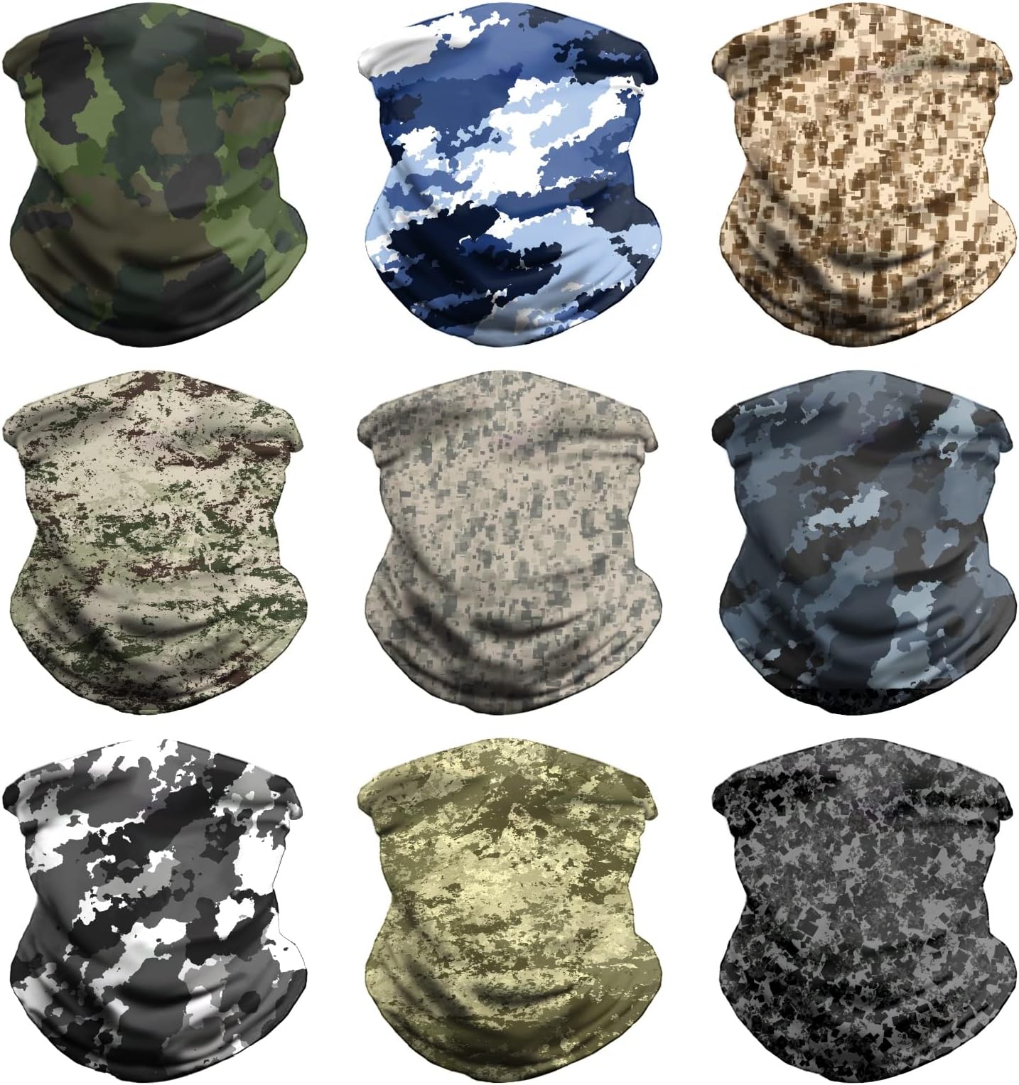 VCZUIUC Headband Face Mask Bandana Head Wrap Scarf Neck Warmer Headwear Balaclava for Sports