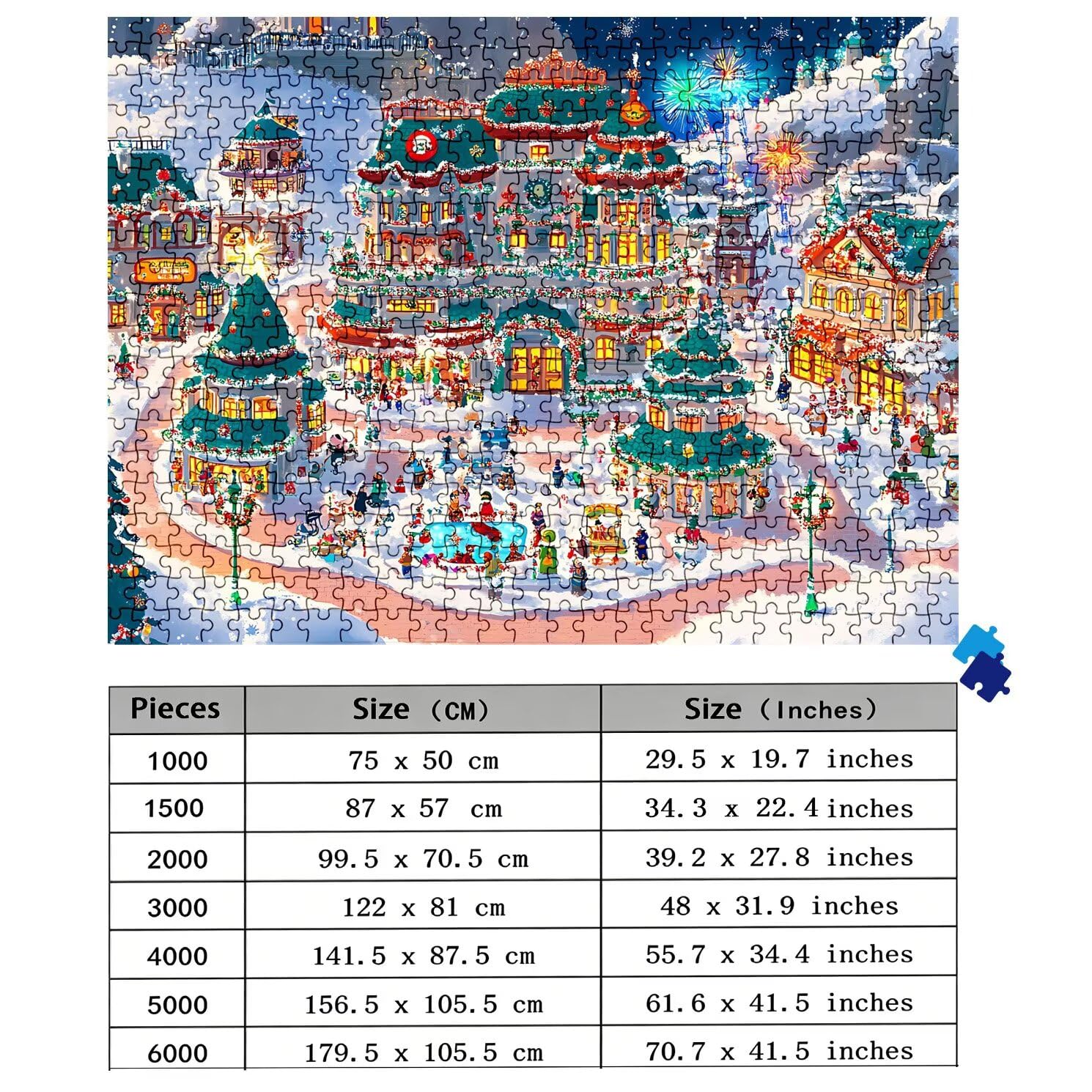 Puzzle 3000 elementów, drewniane puzzle dla dorosłych - Impossible Puzzle 122 x 81 cm niffy gra myśleniowa i łamigłówka dla kobiet i mężczyzn, gra rodzinna na wieczory z grami, prezent dla kobiet