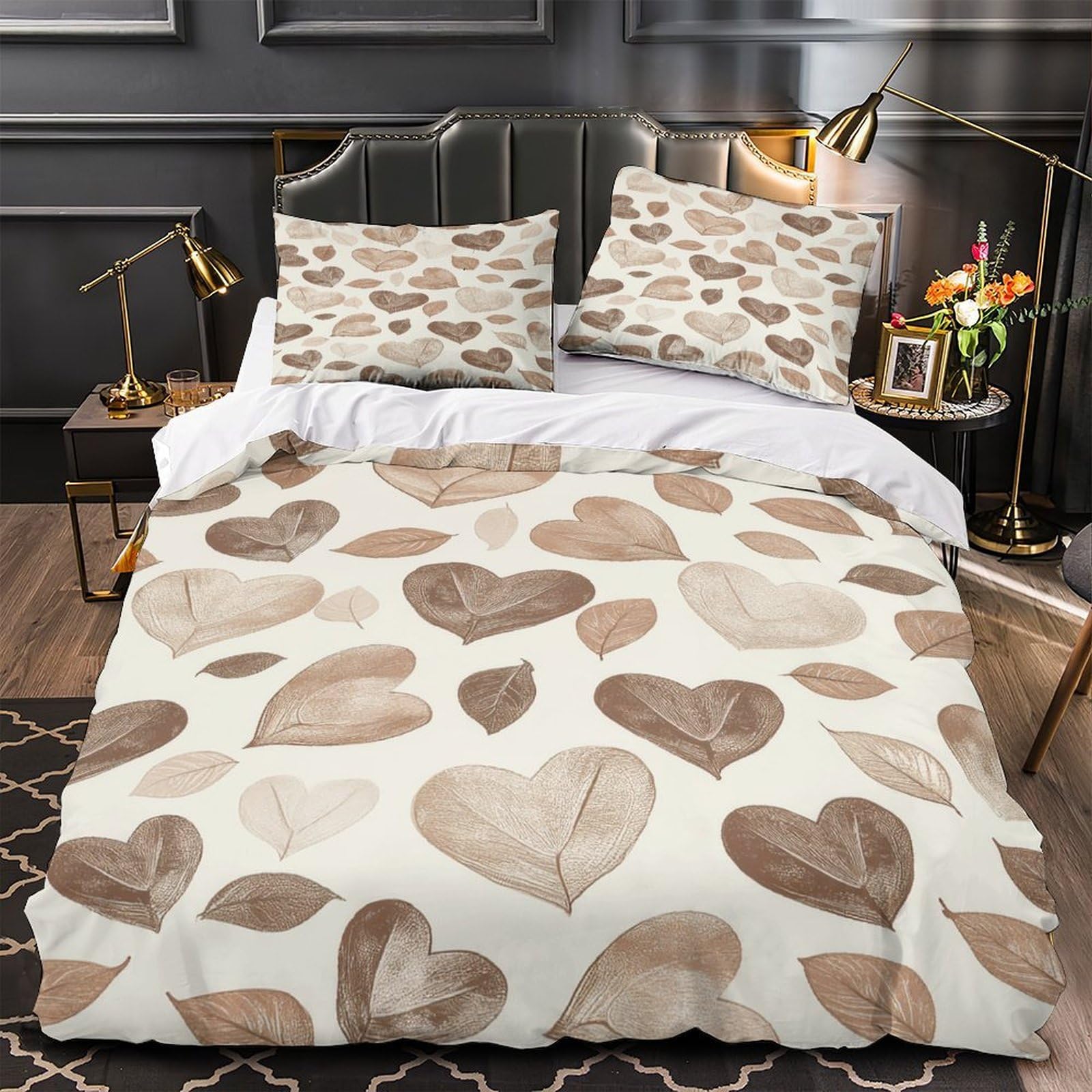 Housse de couette imprimé en 3D microfibre pour lit adulte et enfant