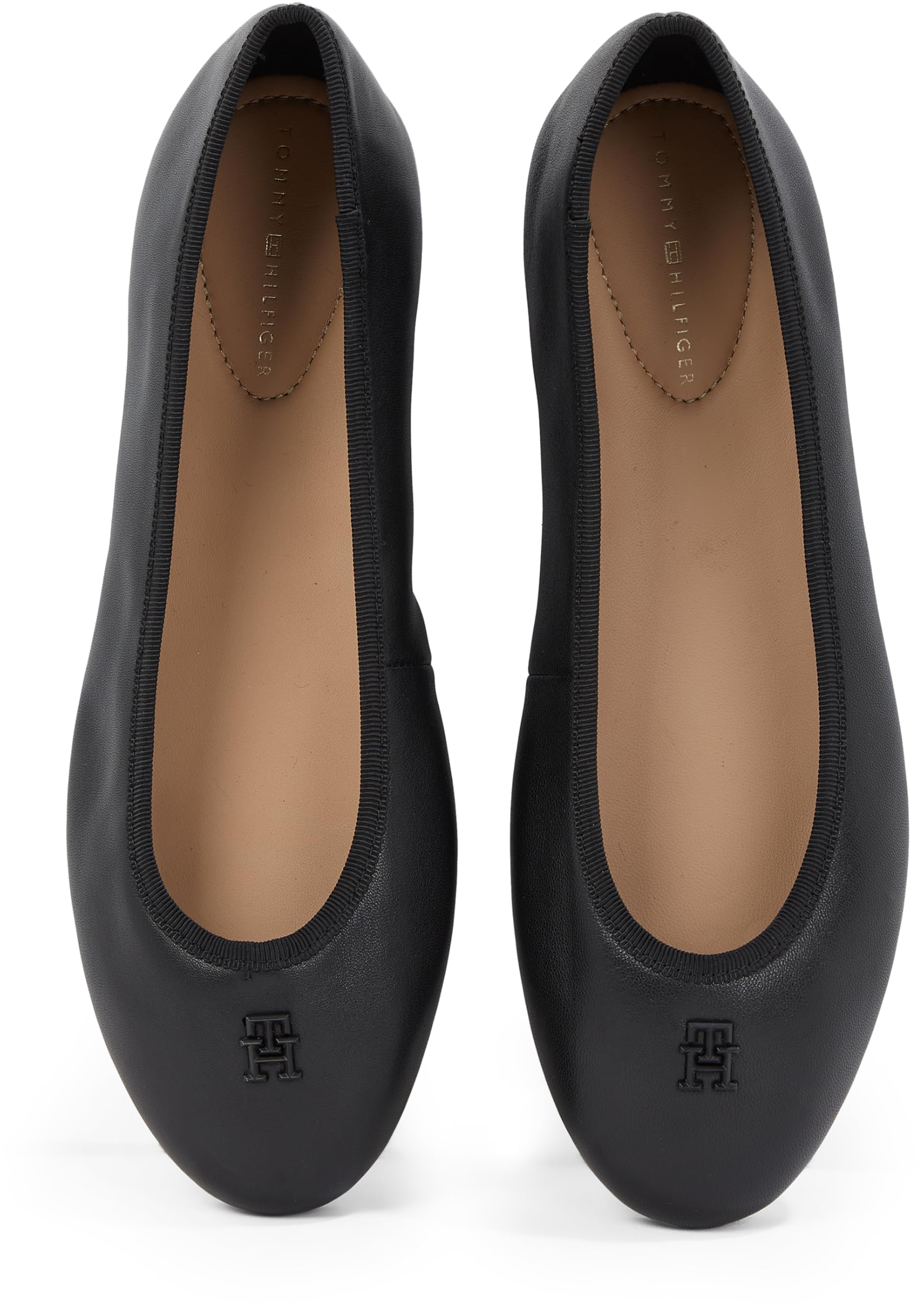 Tommy Hilfiger Damen Th Hardware Leather Ballerina Fw0fw08654Ballerinas