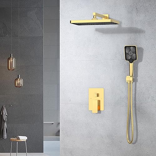 Miniatura 174 de IRIBER - Sistema de ducha de lluvia con cabezal de ducha fijo y de mano de alta presión cepillado níquel,Oro cepillado,Cromado,Oro rosa