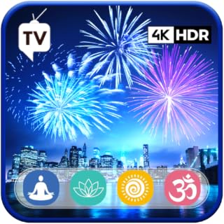 Dazzling Fireworks: Mesmerizing Motion Background Animation Loop For Tablets And Fire TV - NO ADS