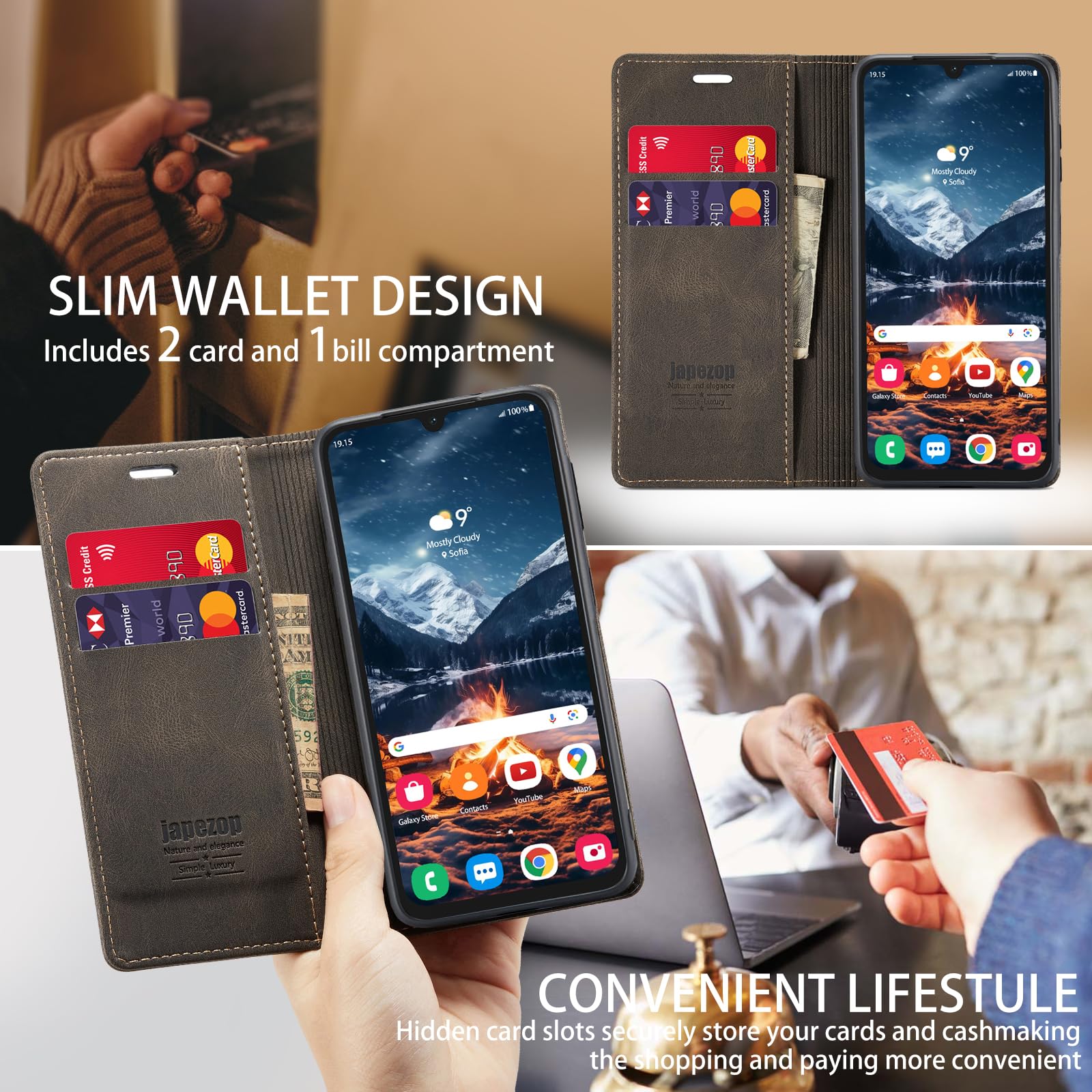 Samsung Galaxy A25 5G 本体 ケース付き Amazon.com: Samsung Galaxy A25 5G Wallet Case with Card Holder