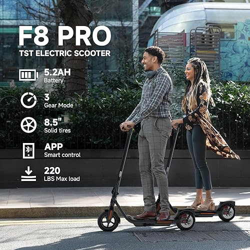 Miniatura 10 de TST Electric Scooter for Adult, Up to 19 MPH and 20 Miles Long Range E Scooter, 8.5"10" Solid and Pneumatic Tire, Portable Folding EScooter with