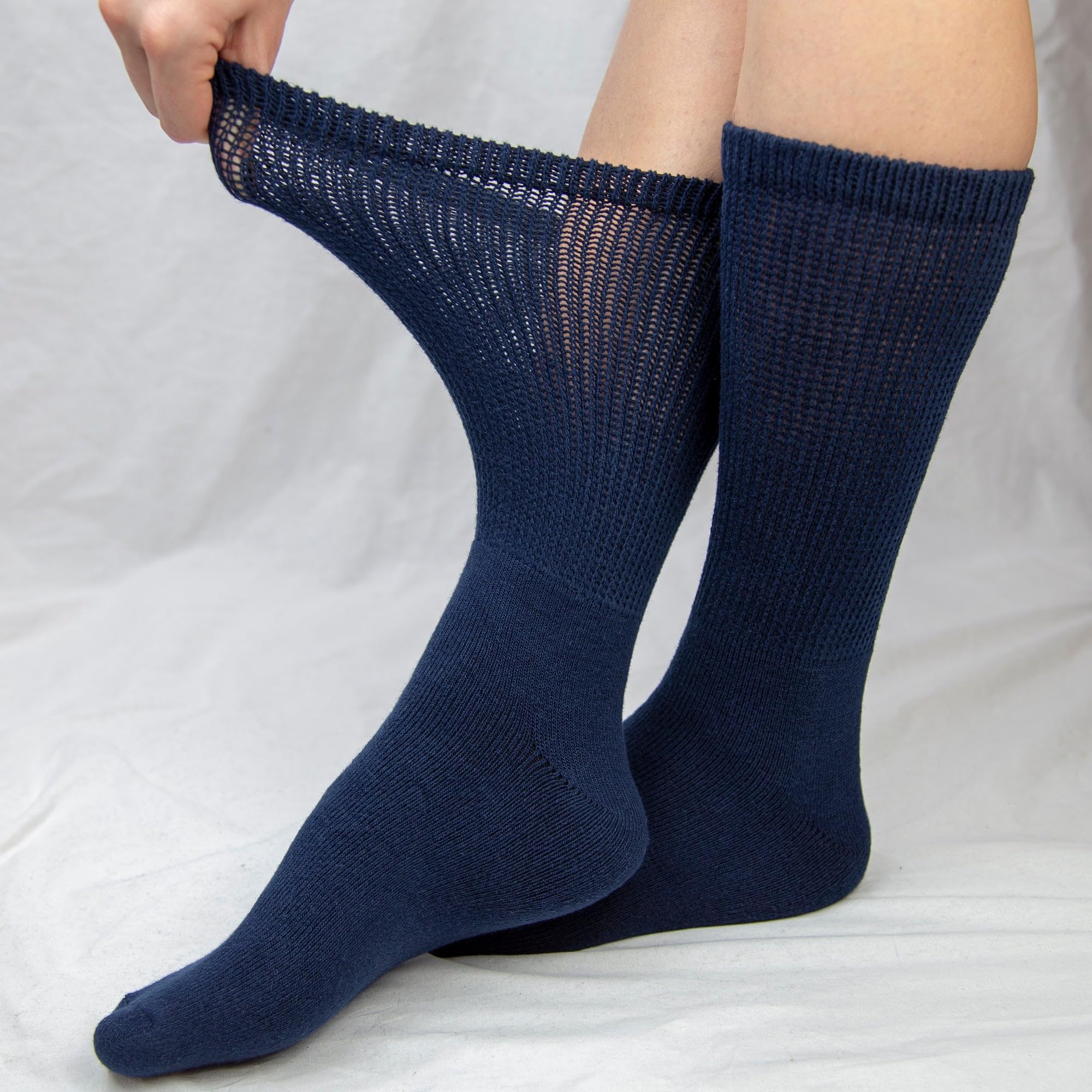 Amazon.com: Premium Women's Soft Breathable Cotton Crew Socks, Non