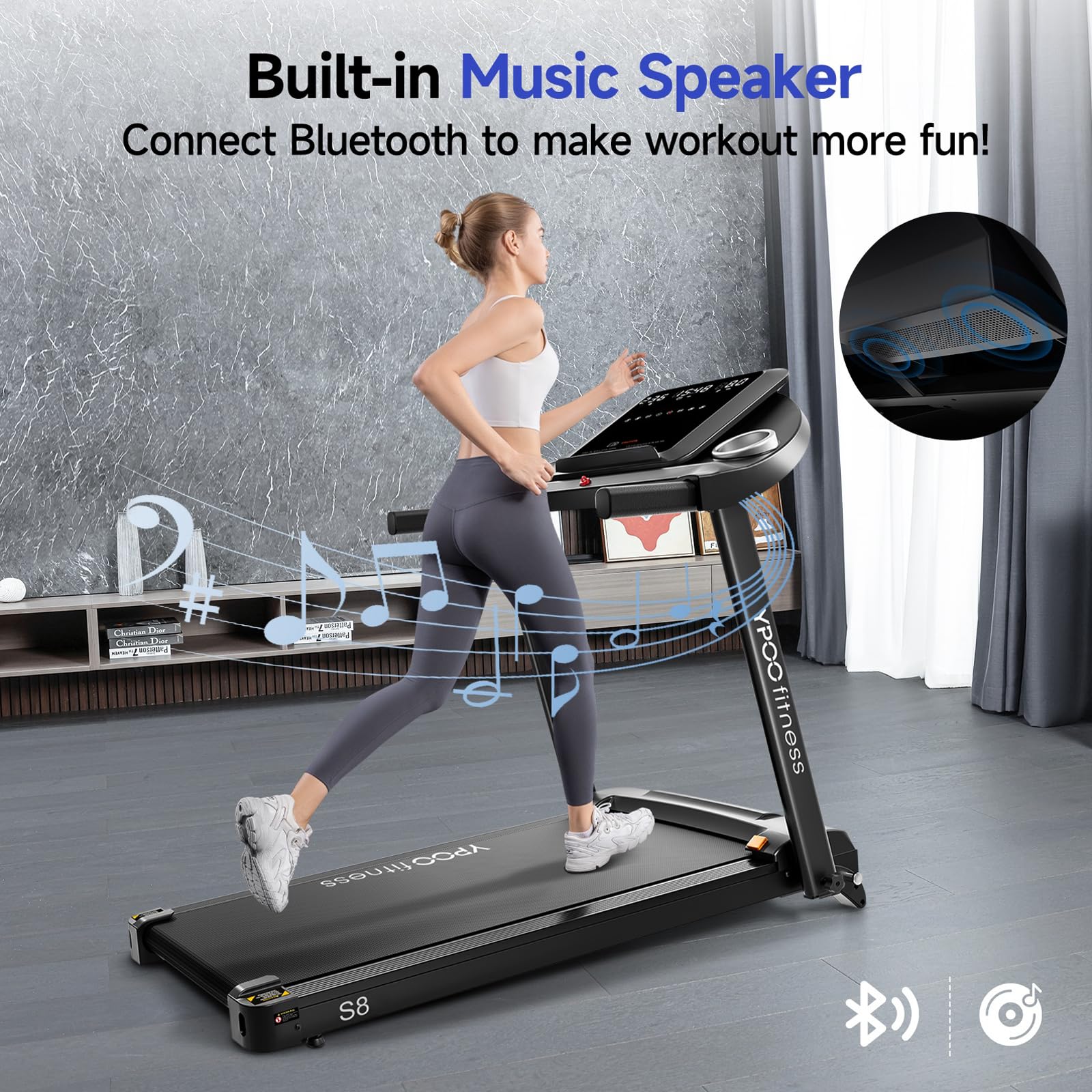 Amazon | YPOO ランニングマシーン ルームランナー 家庭用 静音