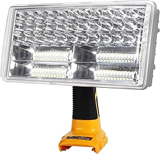 DTEZTECH 20V Light for Dewalt 20V Max Lithium-ion Battery, 40W 4200LM Flashlight with USB Port, Zinc Alloy LED Work Light for Emergencies, Camping, Outdoor, Indoor